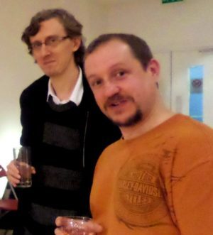 Mike & Chris at the To Hull & Back anthology book launch