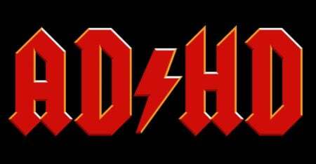 AD/HD AC/DC tribute band logo