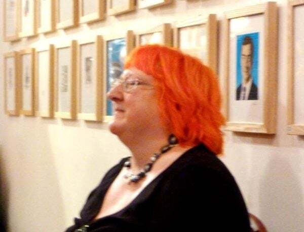 Steph Minns with red hair